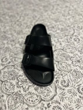 Birkenstock Black Double-Buckle Slide New